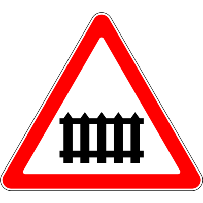 Знак 1.1 «Железнодорожный переезд со шлагбаумом»