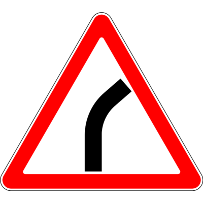 Знак 1.11.1 «Опасный поворот»