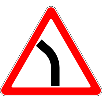 Знак 1.11.2 «Опасный поворот»