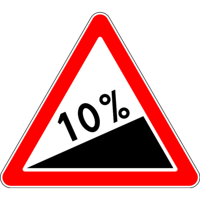 Знак 1.14 «Крутой подъем»