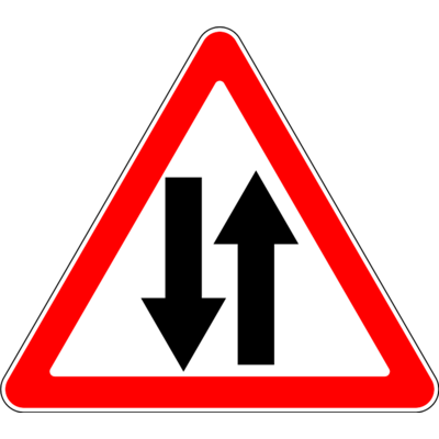 Знак 1.19 «Двустороннее движение»