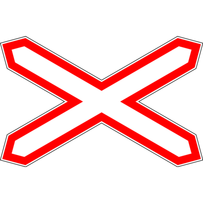 Знак 1.3.1 «Однопутная железная дорога»