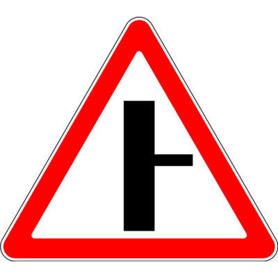 Знак 2.3.2 «Примыкание второстепенной дороги»