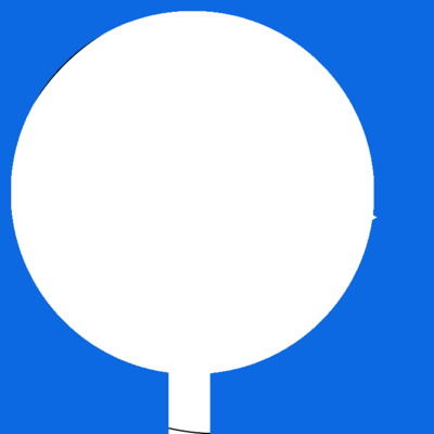 Знак 4.1.4 «Движение прямо или направо»