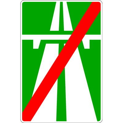 5.2 «Автомагистральдің аяқталуы» белгісі