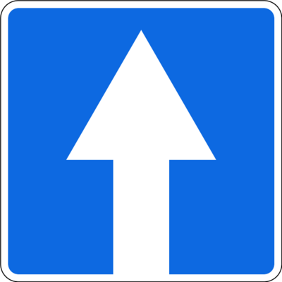 5.5 «Біржақты жүру жолы» белгісі
